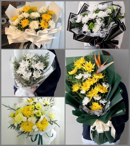 山东莱芜钢城区颜庄镇牛马庄村白事花束代送